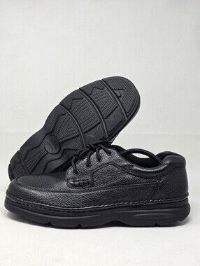 Nunn Bush Cameron Moc Toe Oxford Shoes Black Tumbled 83890-78 Men's Size 13M